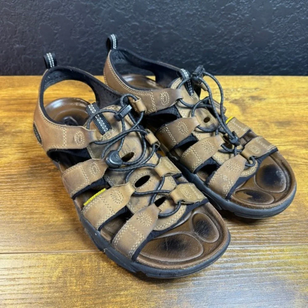 KEEN Arroyo II 1008421 Brown‎ Leather Hiking Sandals Mens 12